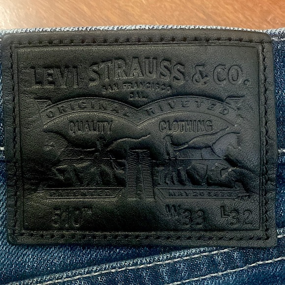 Men’s Blue Levi’s 510 Skinny fit jeans, size 33x32 - Picture 5 of 5